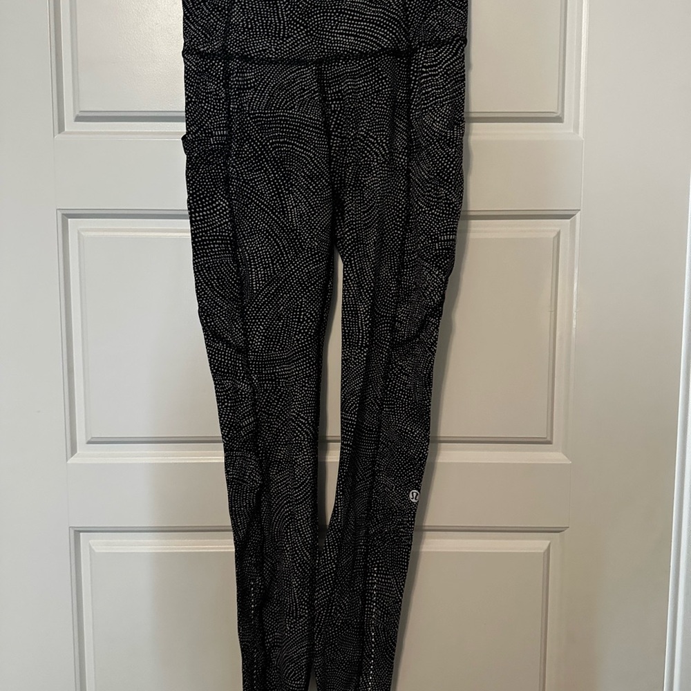 lululemon athletica Black and White Patterned Leggings
